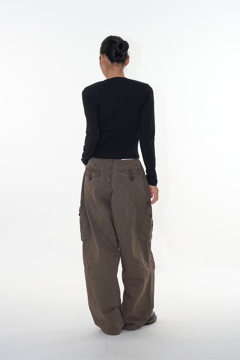 Tape dyeing cargo pants
