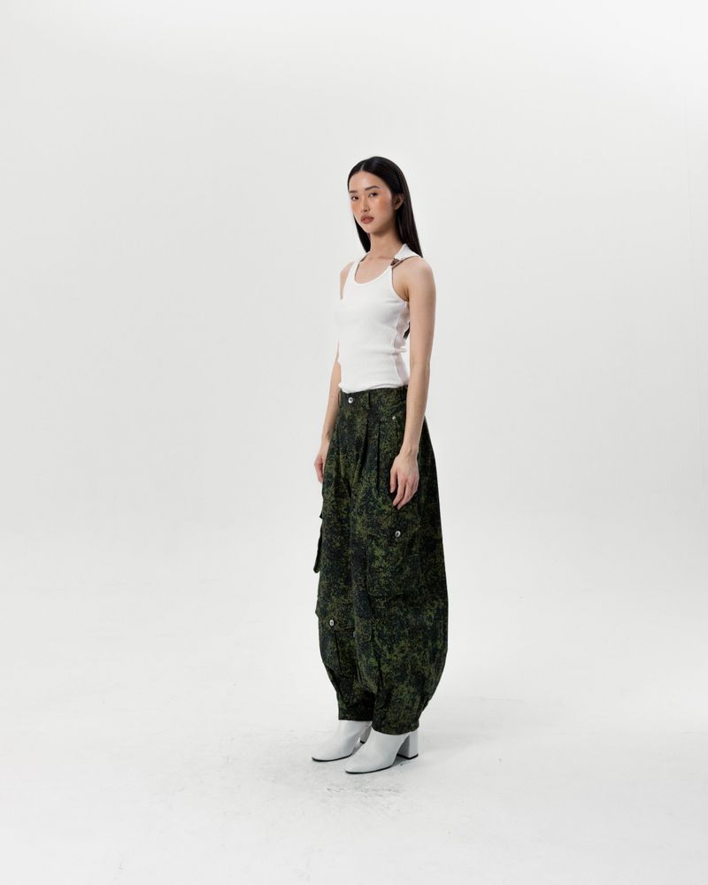 BALLOON CARGO PANTS - CAMO