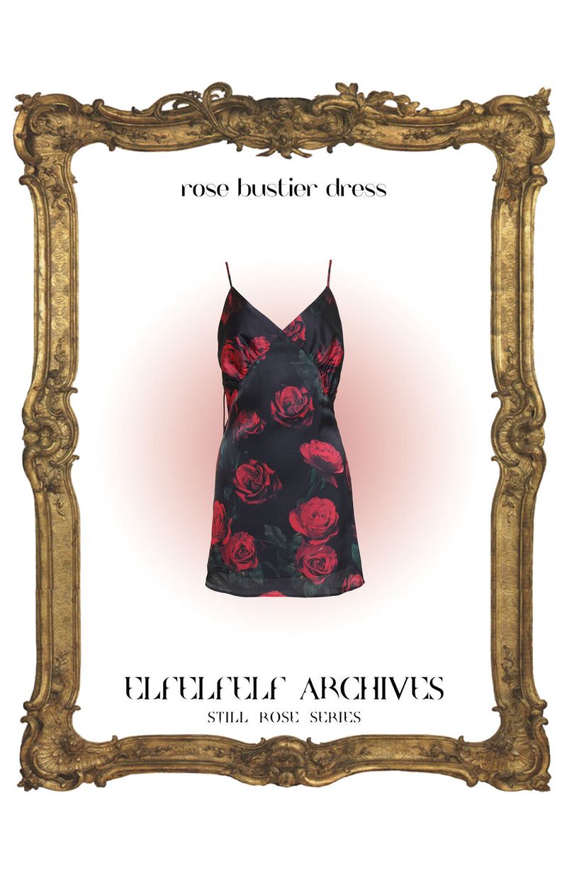 ROSE BUSTIER DRESS[red]