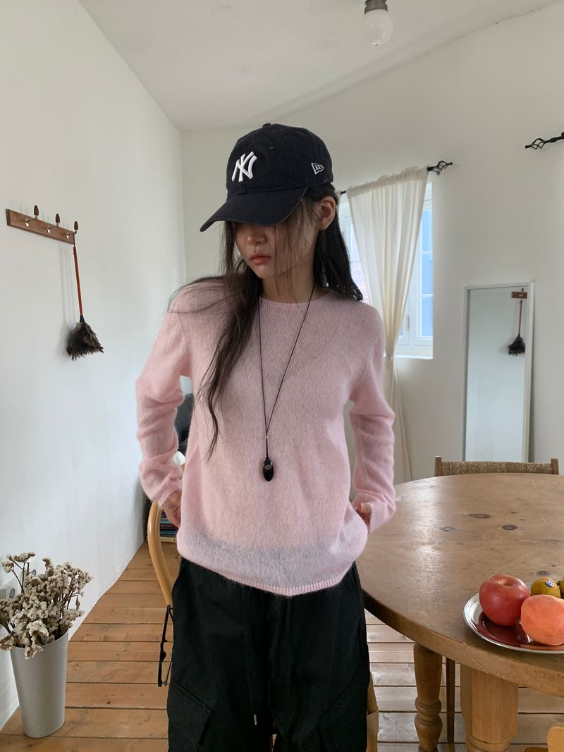 MOHAIR WHOLEGARMENT KNIT (3C)