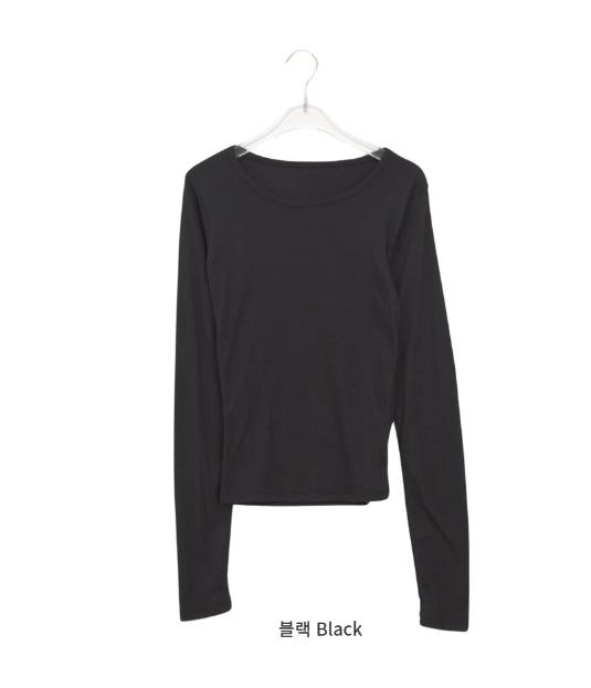 Celinet Slim Fit Color Layered Long Sleeve Tee