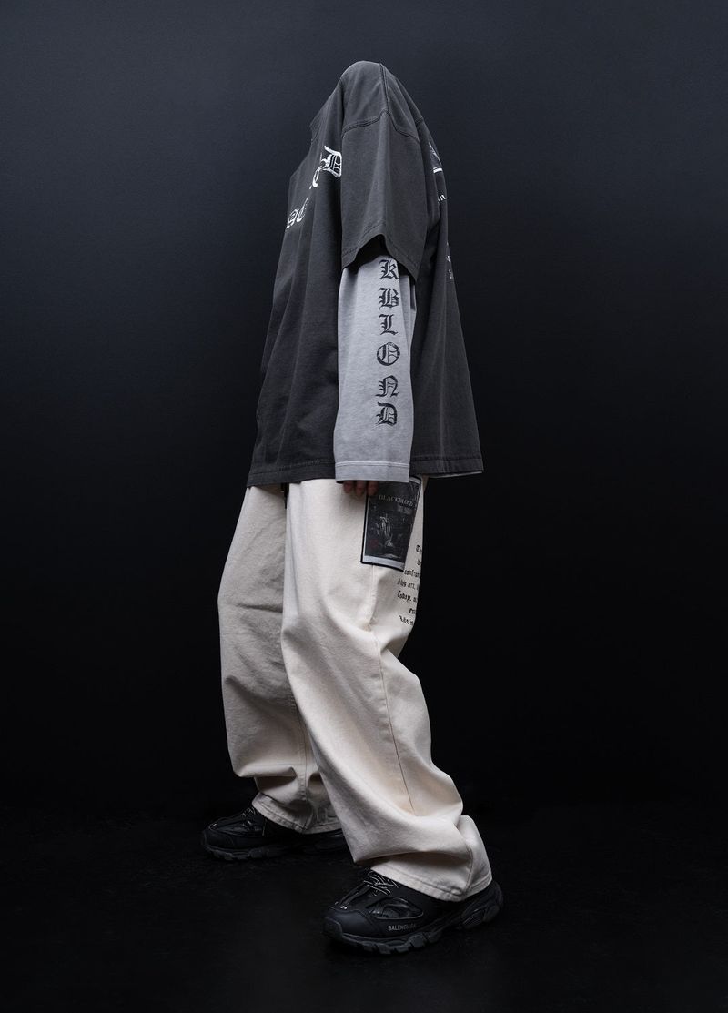 BBD No Sympathy Wide Cotton Pants (Ivory)