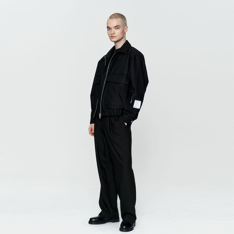 Out pocket flying jacket Black