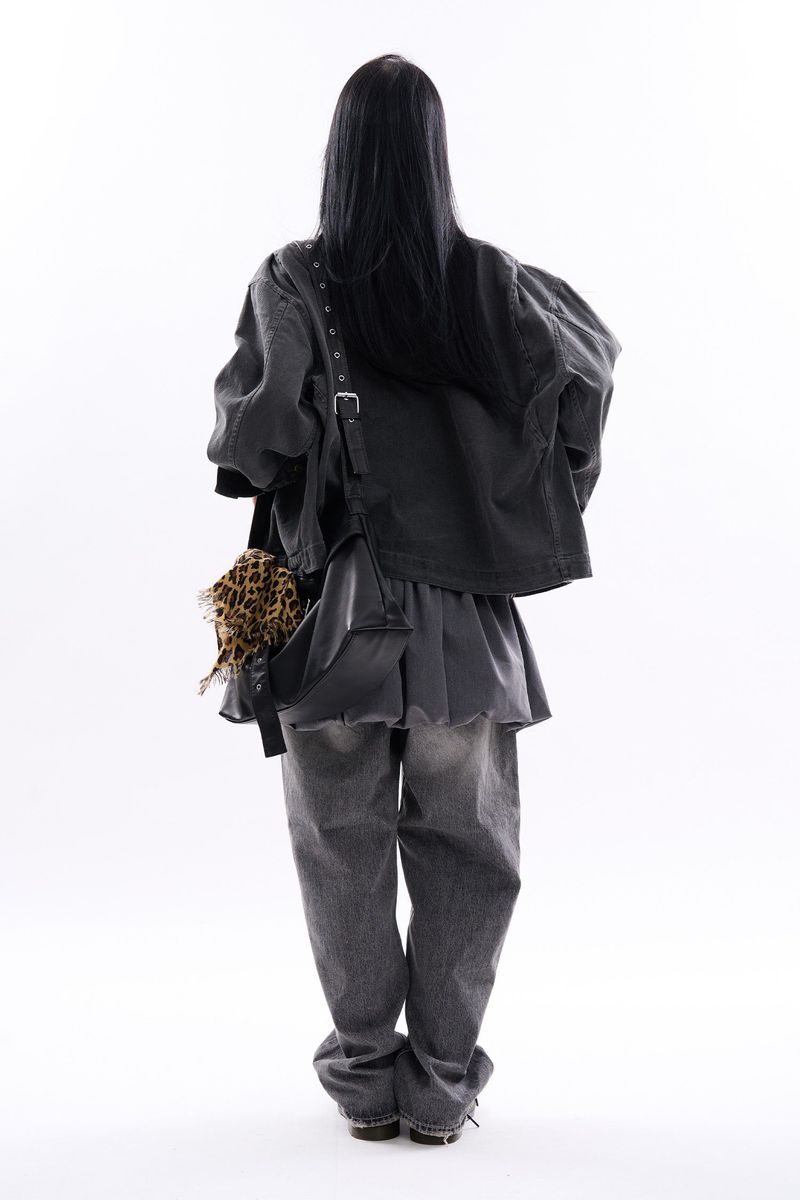 Scaddan pigment zip-up work jacket