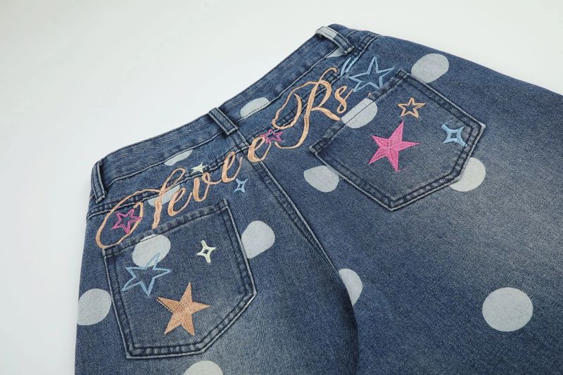 Big Dot Barrel Denim Jeans