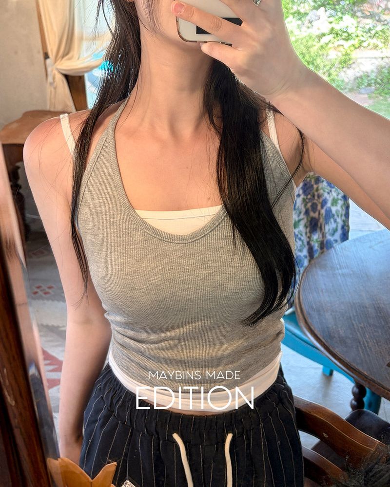 [MADE] Malpang halter‑neck sleeveless