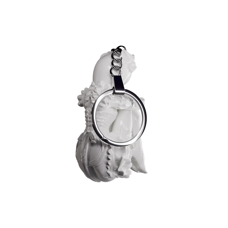Sil Keychain - White