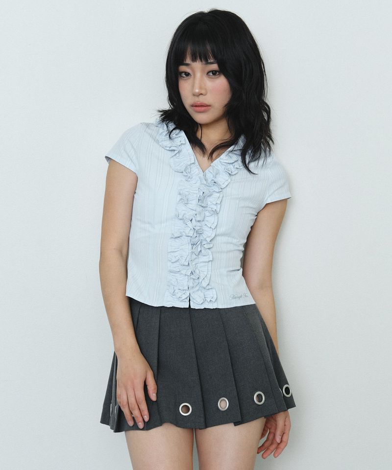 st frill shirt (sky blue)