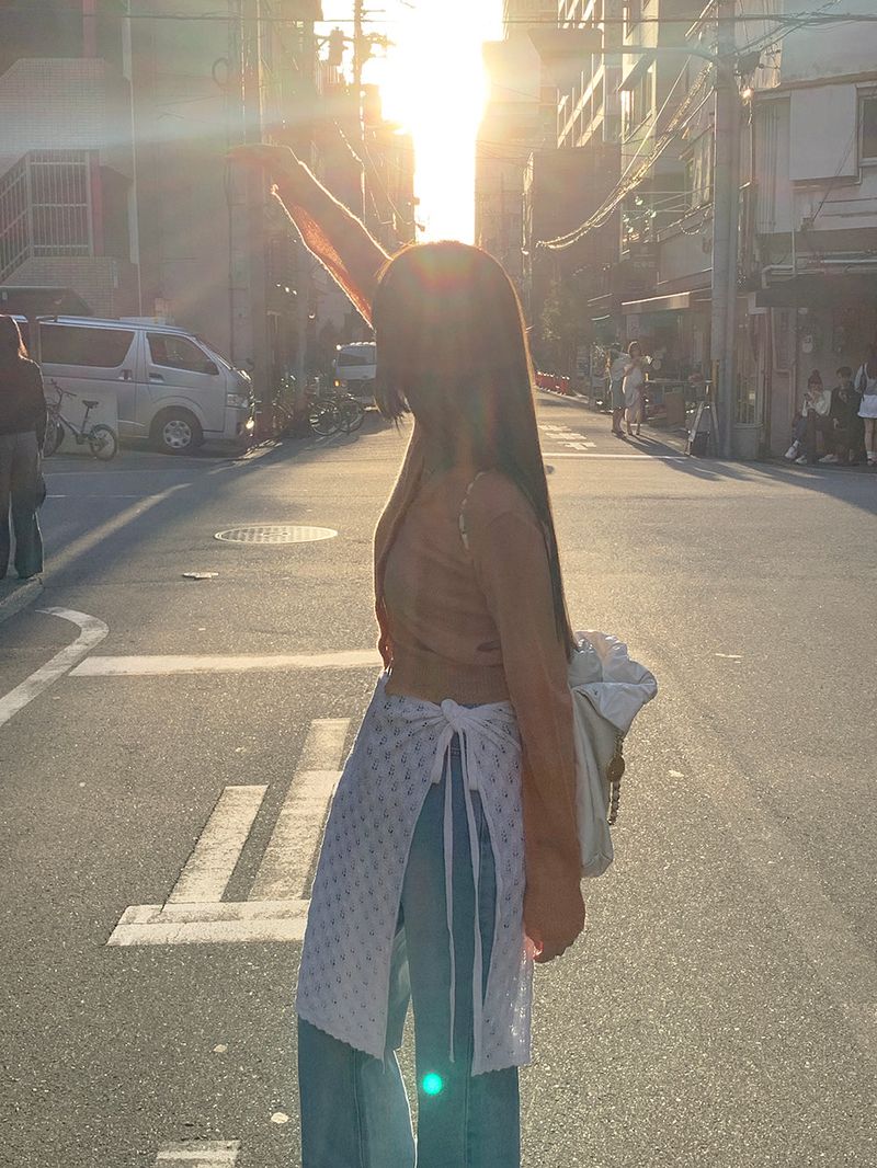 [MADE] Harmo layered knit skirt