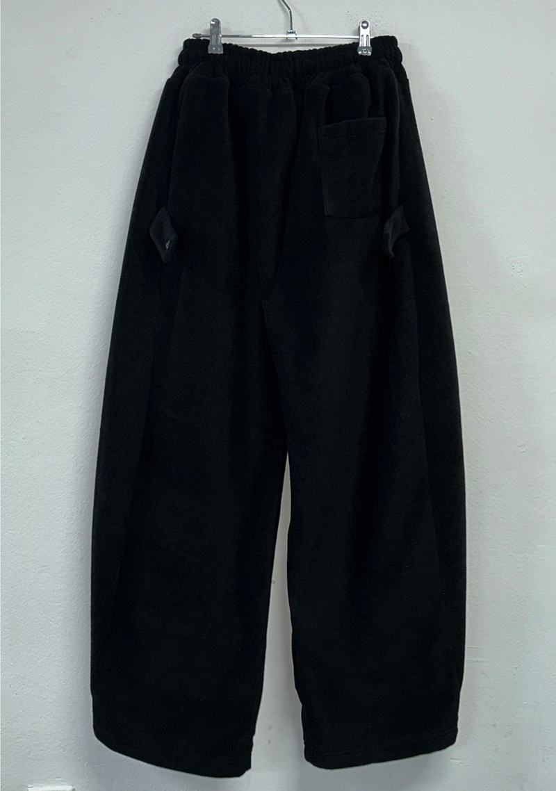 BOTH-SIDES FLEECE SNAP LONG PANTS 🧸🩵🤍6COLOR