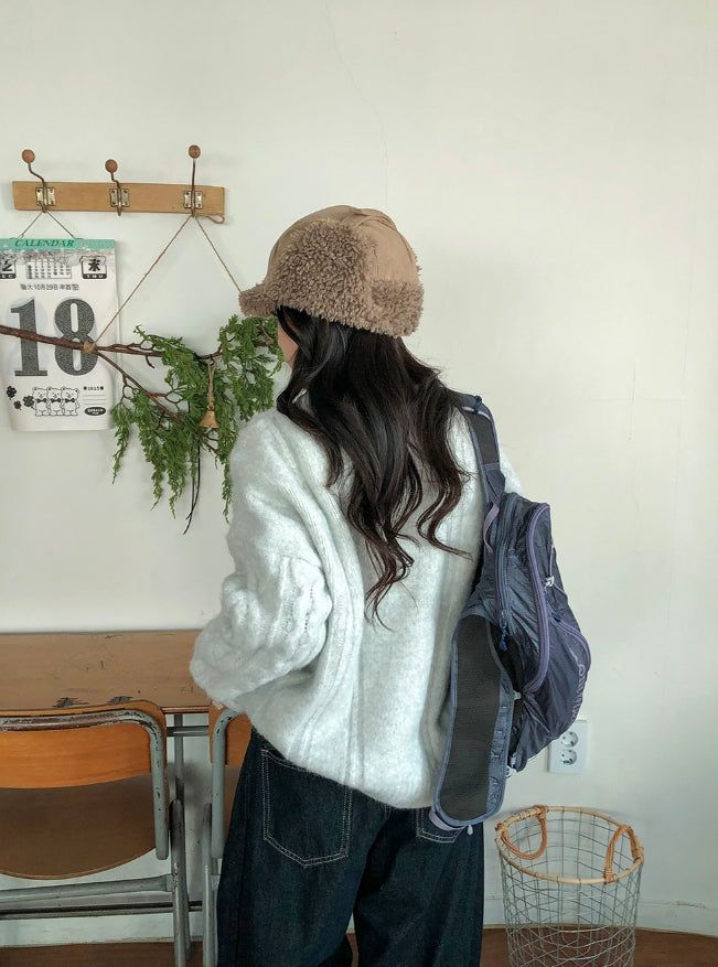 Sobum Reversible Wool Earflap Trooper Hat