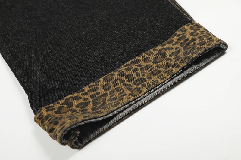 Leopard One Pocket Wide Pants