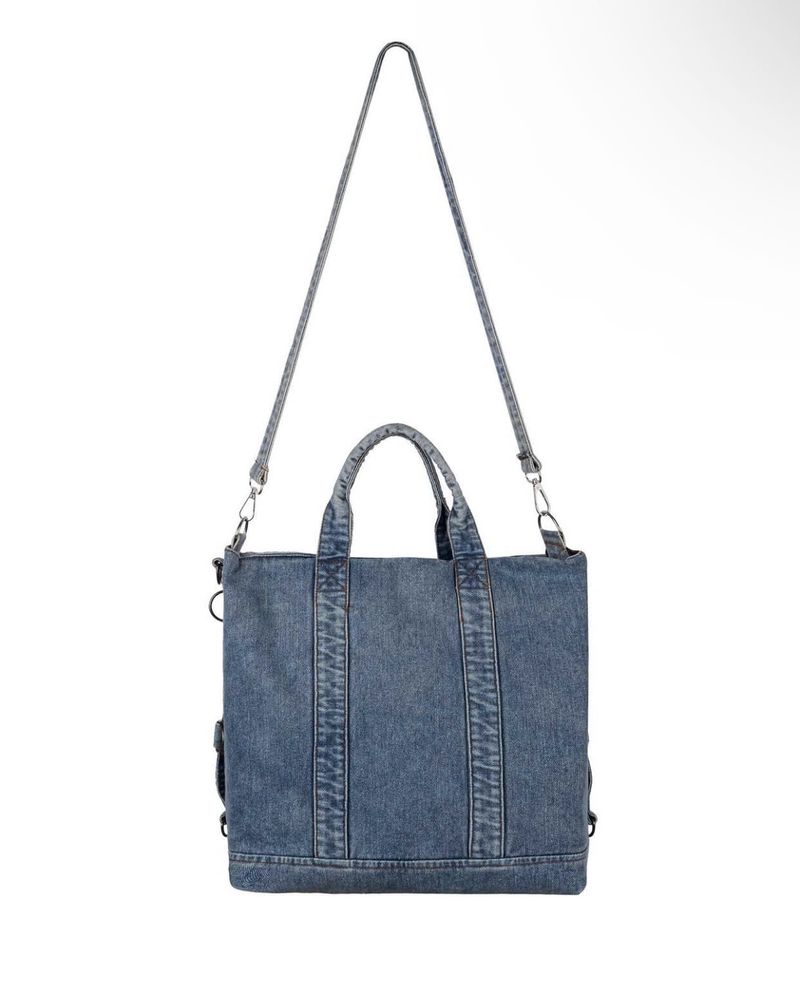 WASH-DENIM SHOULDER BAG (Blue)
