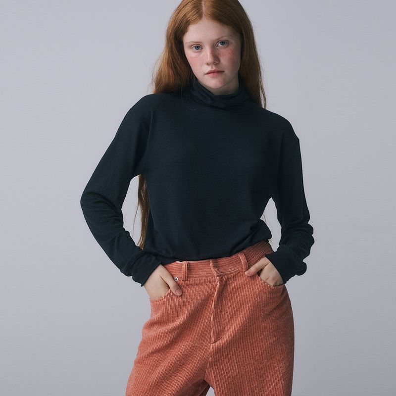 RIBBON TAIL LONG SLEEVE, NAVY
