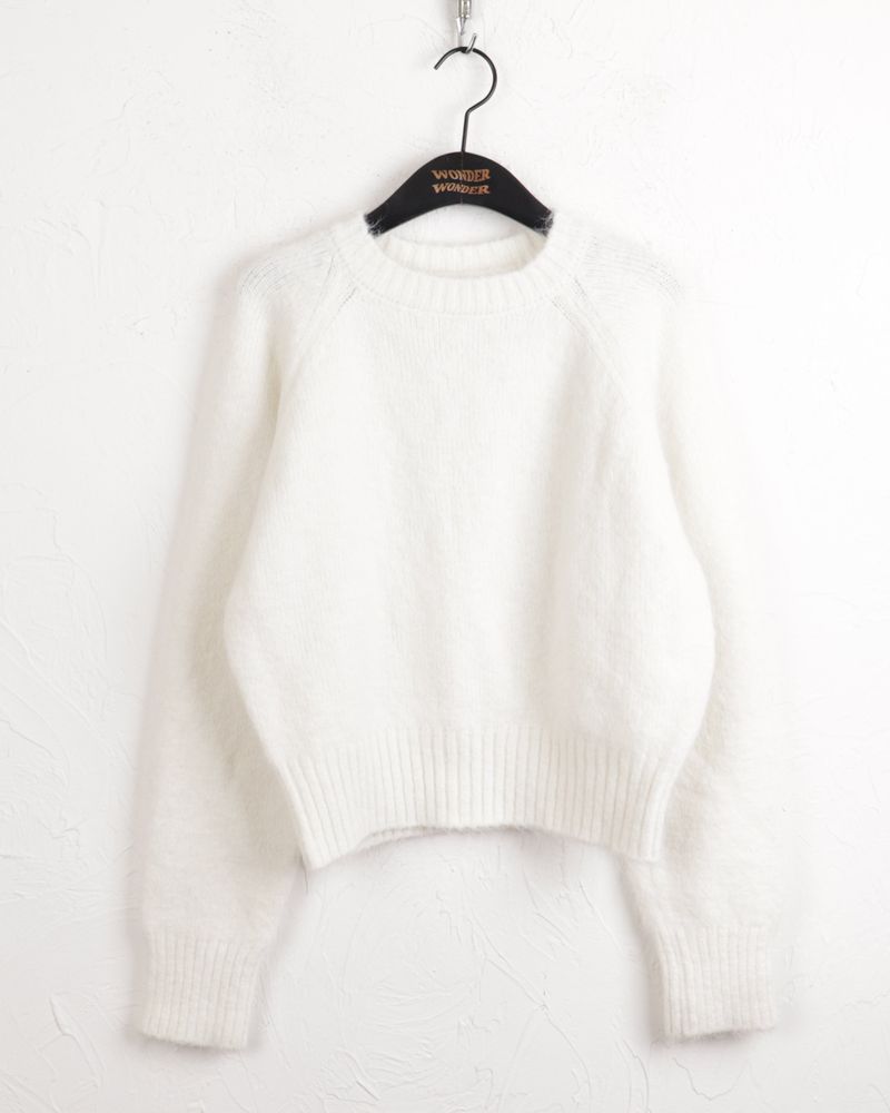 Adieu pastel gradation mix round long sleeve knit