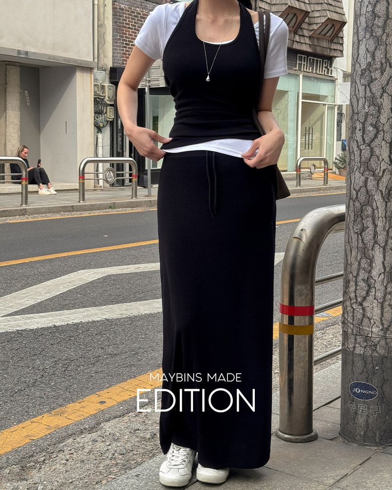[MADE] If halter‑neck sleeveless