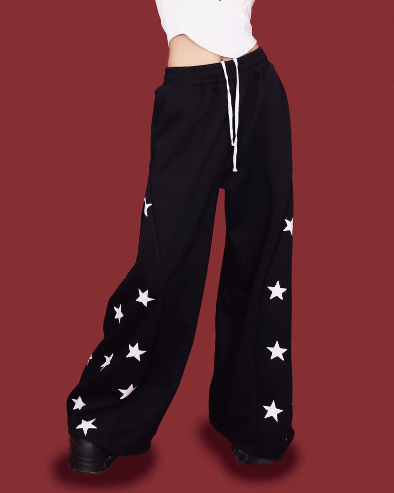 popping-star string wide pants (2color)