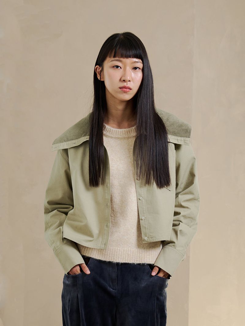 LETOILE（レトワール）の「OLIVE COLLAR SHORT JACKET（Jackets/Outerwear）」