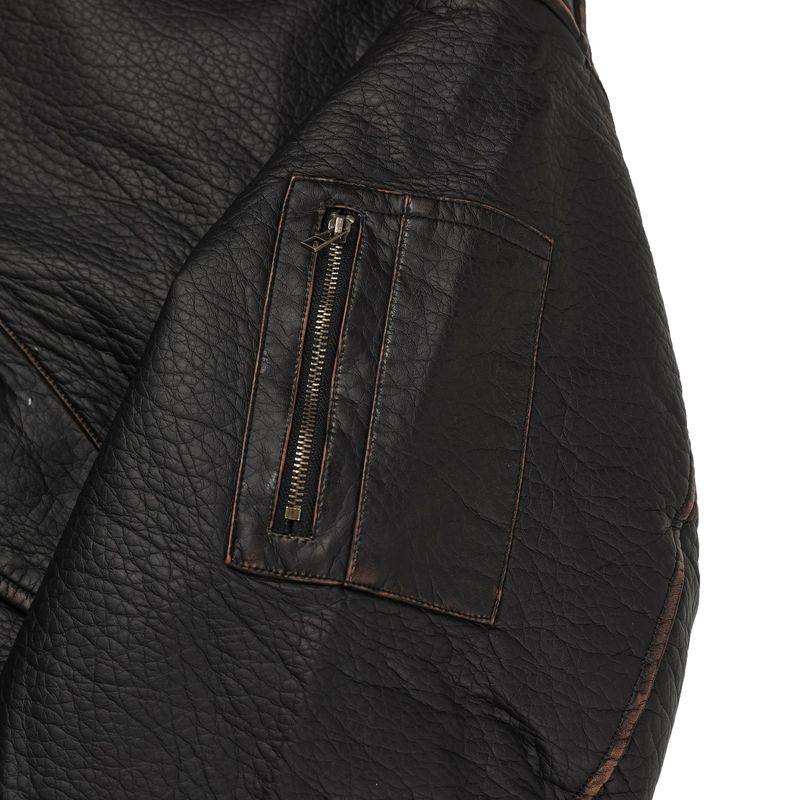 ALL Coyote Sealing Leather Bomber Jacket (2 colors)