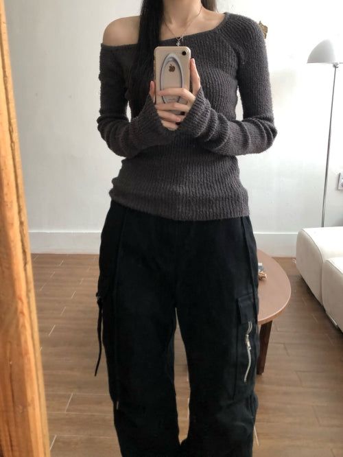 Powder Buckle Warmer knit(3 colors)