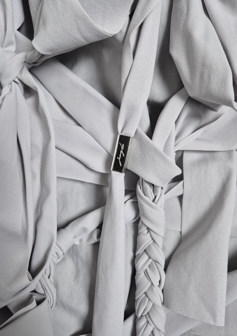FLUTTER GYM SACK . GRAY