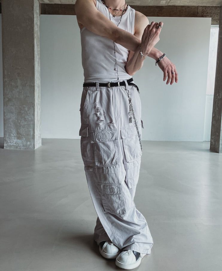 Post multi pocket cargo pants