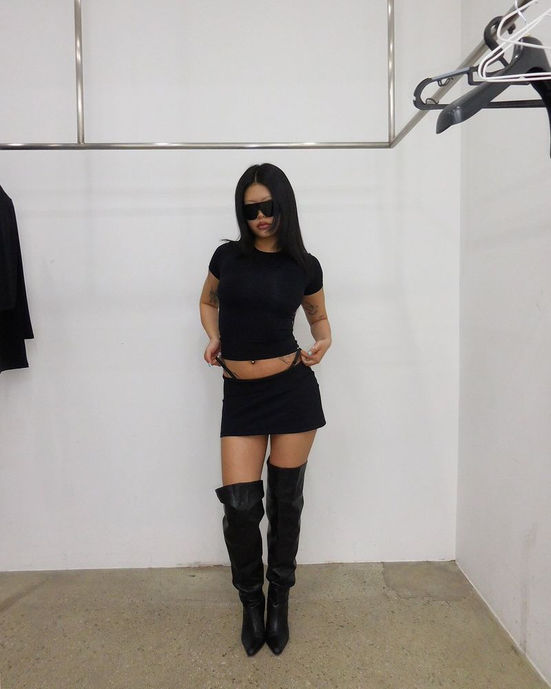 [BLACK] SKINA SKIRT