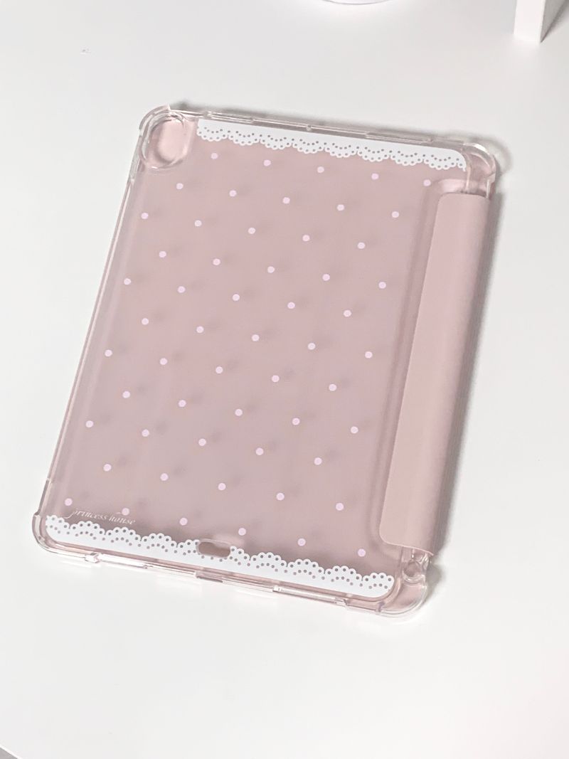 lace polka dot ipad case (for tablets 11” above)