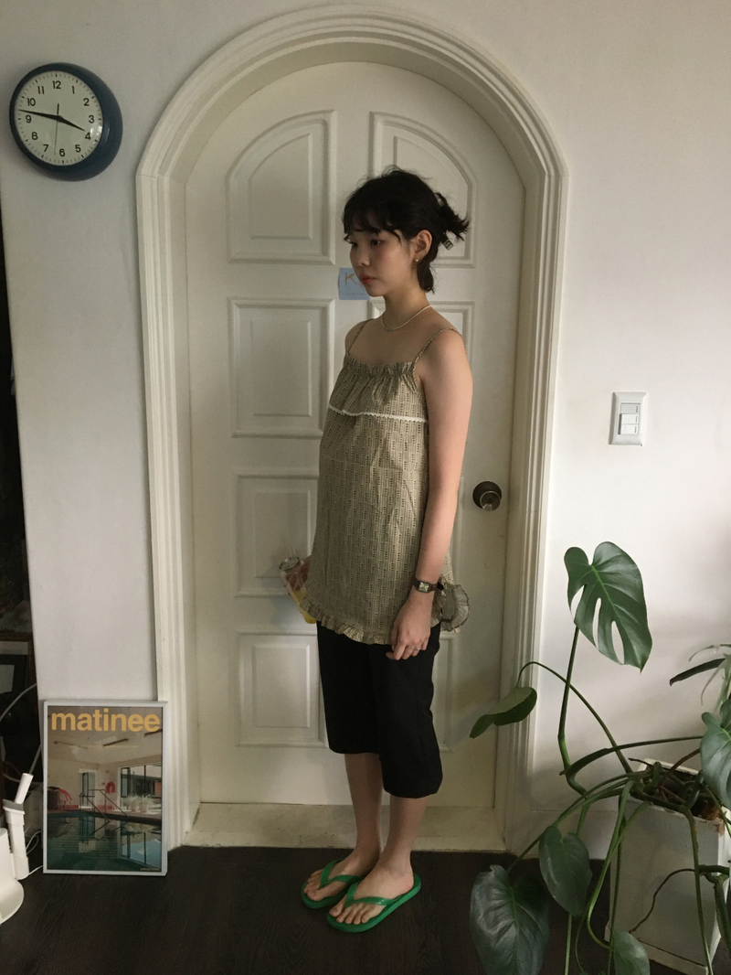 Linear Capri Pants (2color)