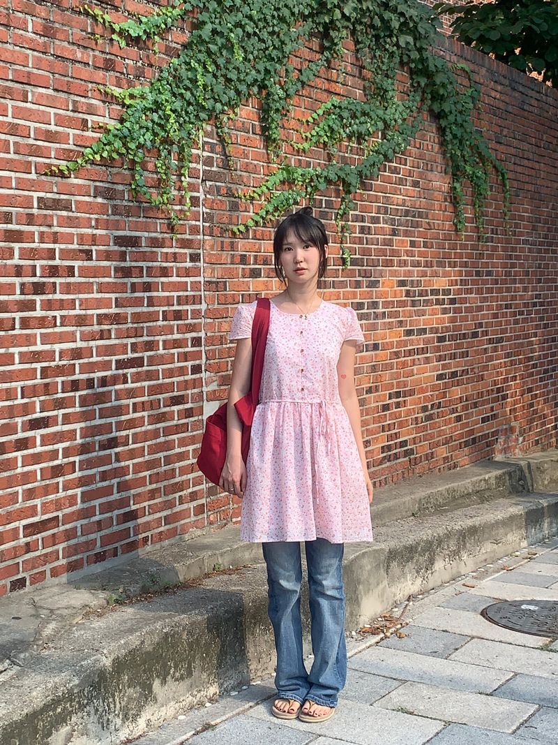  [made by fling] picnic flower mini one-piece