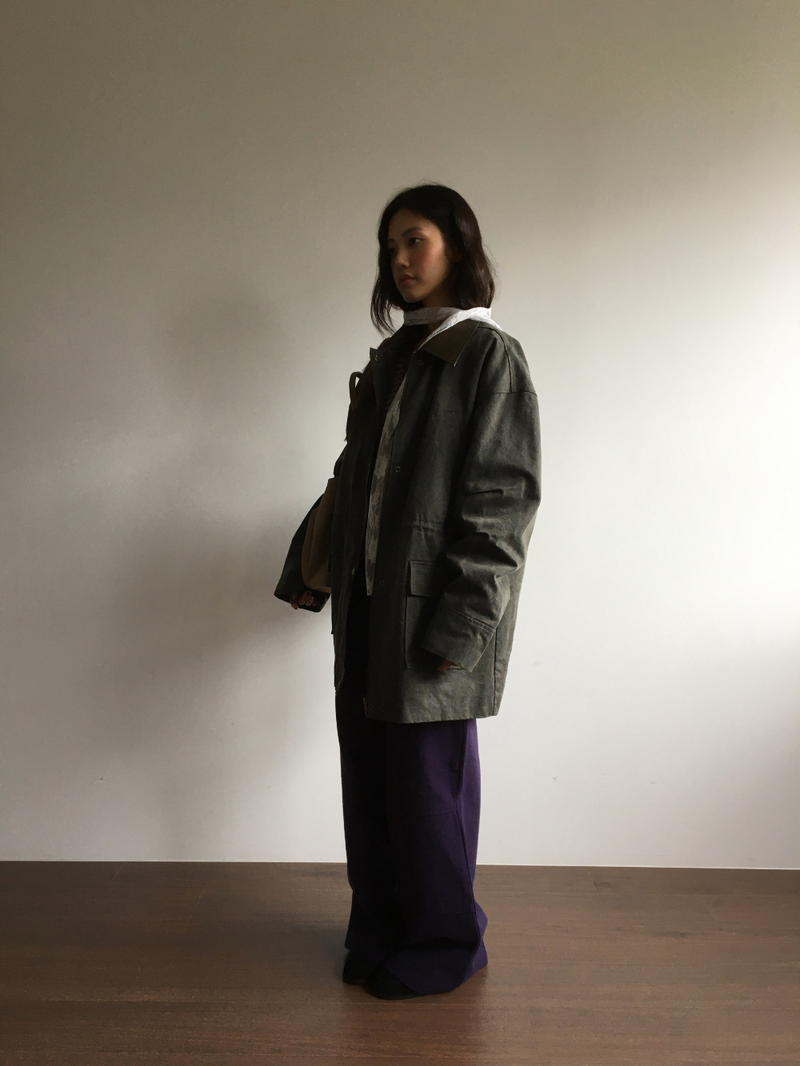 Tri-semi bootcut pants (3color)