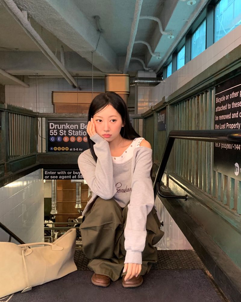 [ORIGINAL] Penny Layered String Off-Shoulder Sweatshirt