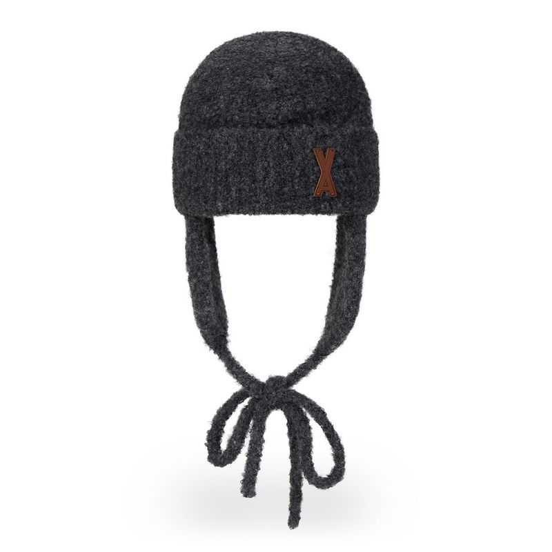 VA Patch Fly Knit Beanie / Black
