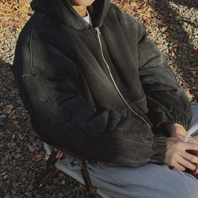 ASCLO（エジュクロ）の「ASCLO Dirty Padded Hood Zip Up (2color)（Tops）」