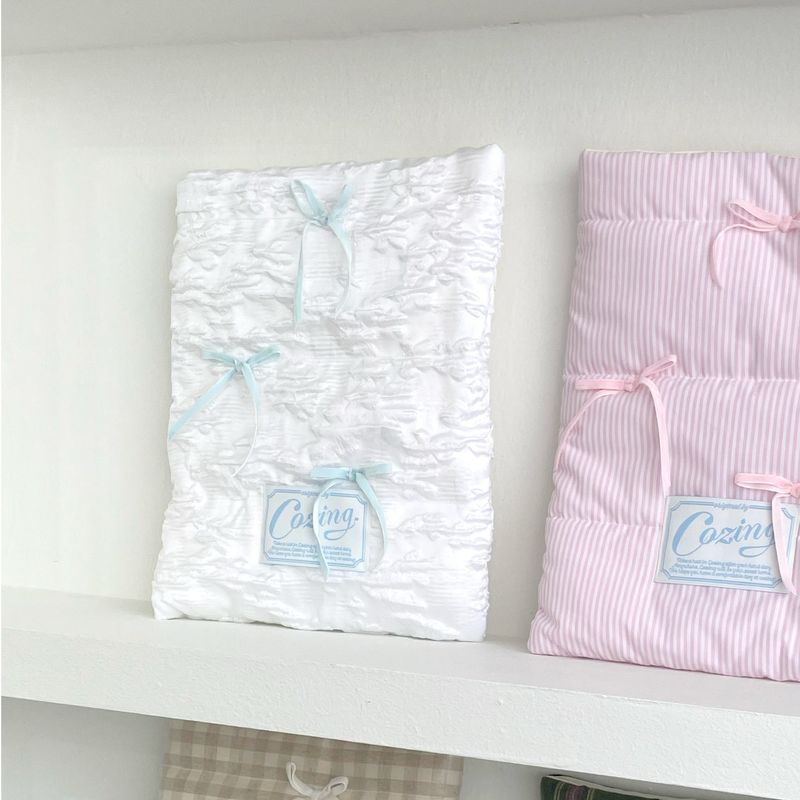 Pillow Notebook Pouch_jaquard white