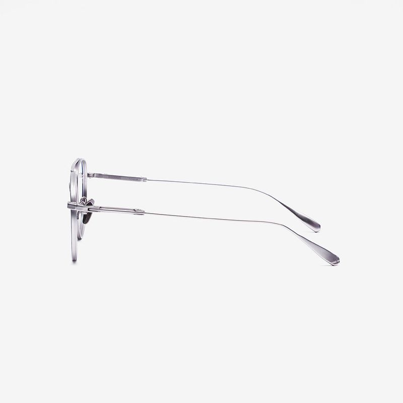 Knouun Square titanium glasses CODE. 102. G Silver