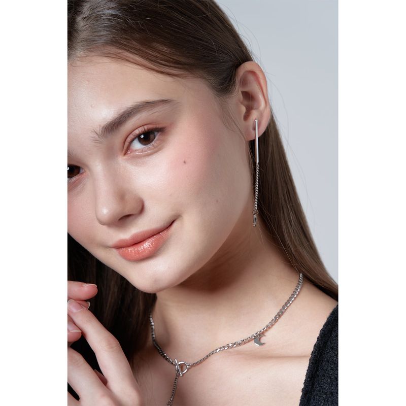 CIRCLE LINE DROP EARRING