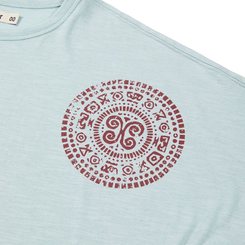 Boteh half T-shirts / Lagoon
