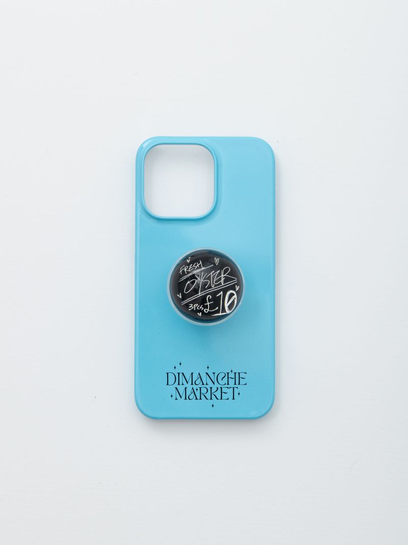 BLUE DIMANCHE LOGO CASE