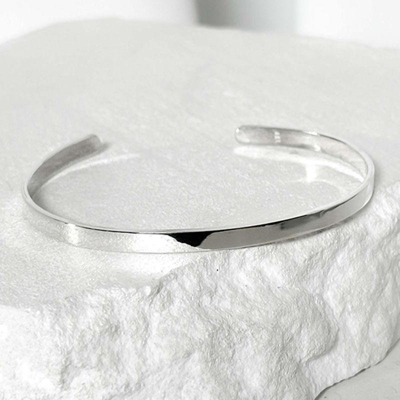 SV925-3.5mm SIMPLE none logo bangle_silver