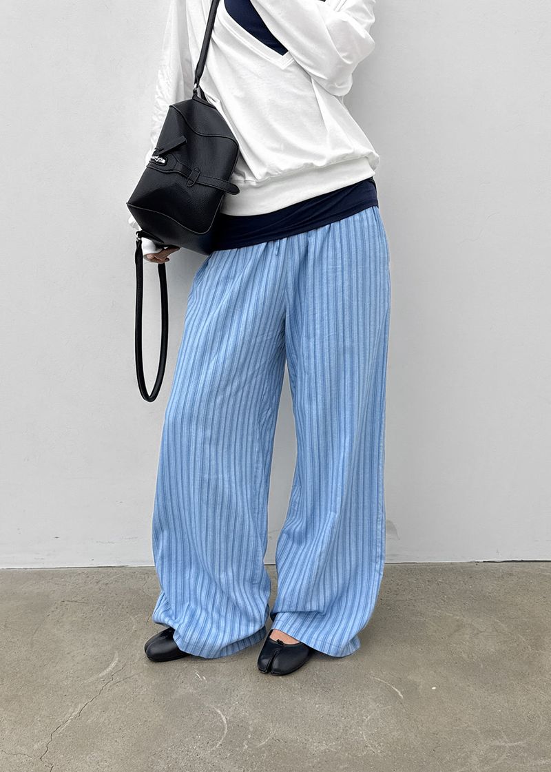 [MADE] Polpin Stripe Banding Pants