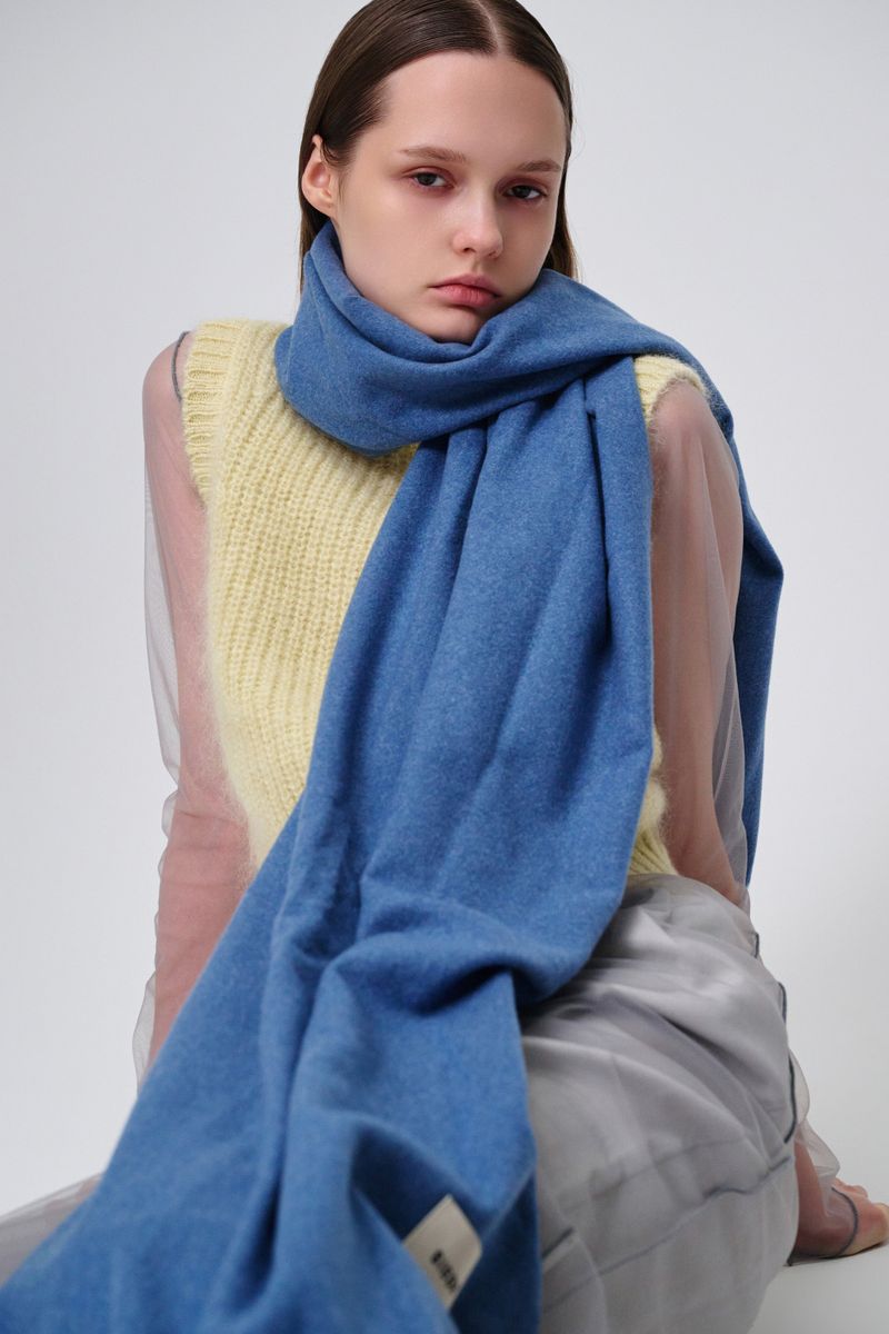 MARIEBEAR muffler_dustyblue