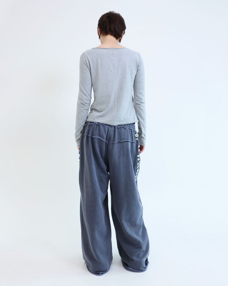 Button underwear sweatpants - Pigment Navy