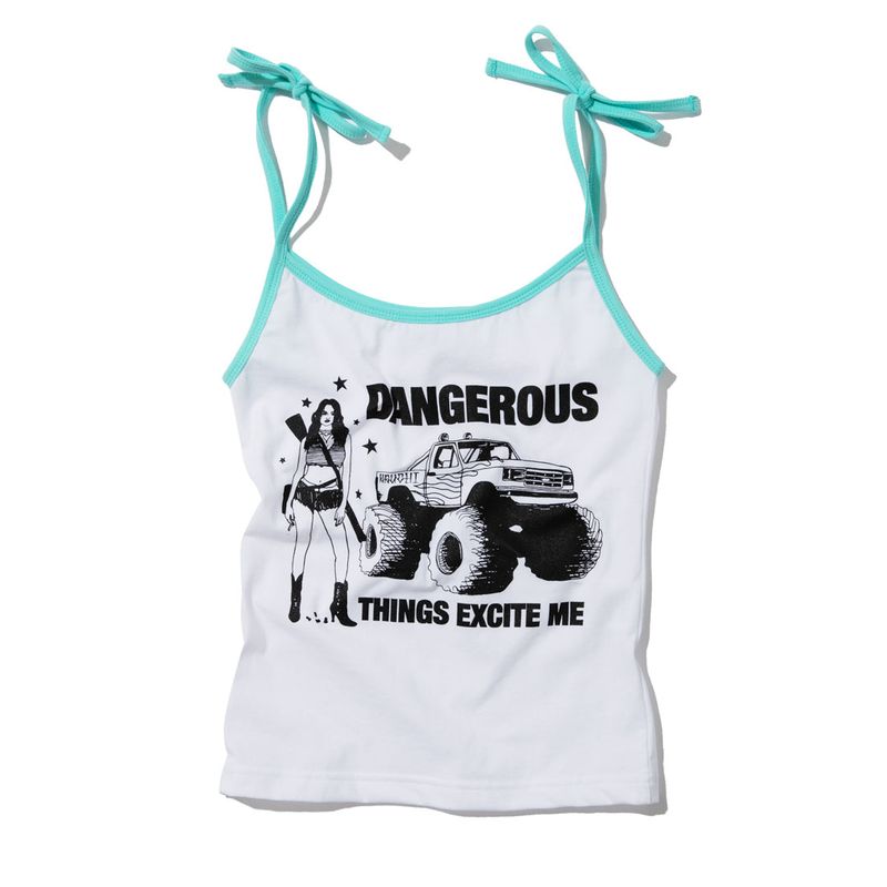 KRUCHI（クルチ）の「DANGEROUS CROP SLEEVELESS (WHITE MINT)（Tops）」