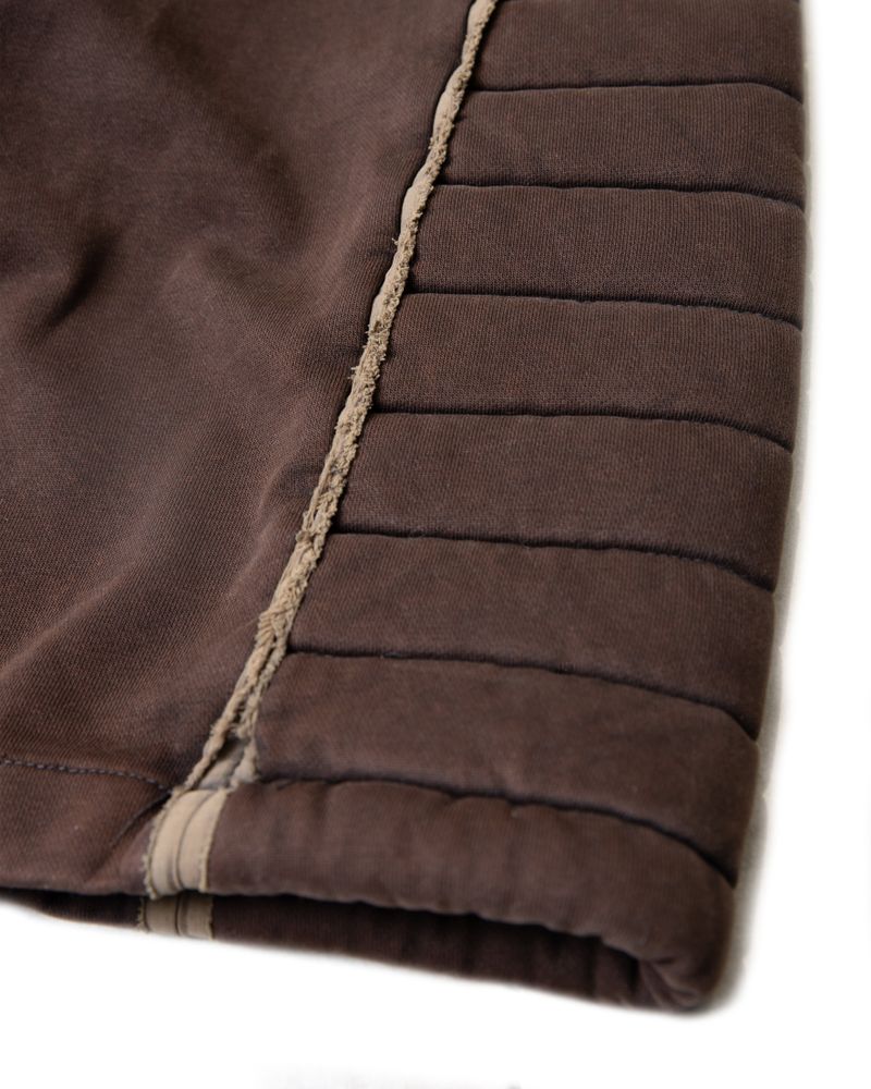 FRINGE MOTOR WASHED BROWN PANTS