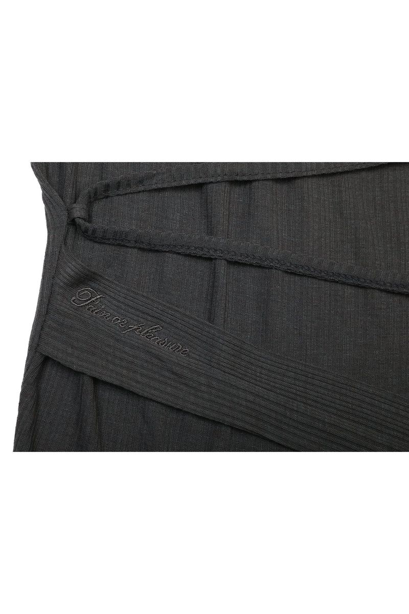 LILY COWL RIBBON TOP charcoal