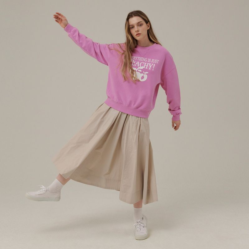 WHITE PEACH PRINT SWEATSHIRT_PINK