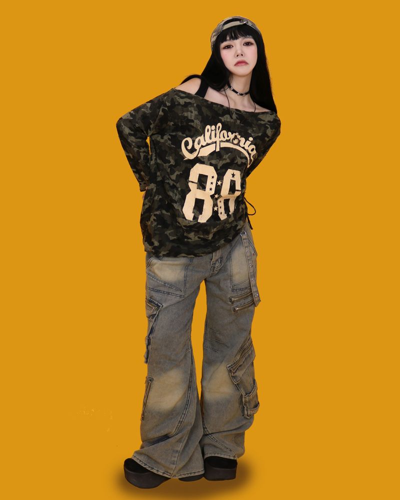bucky stud denim pants