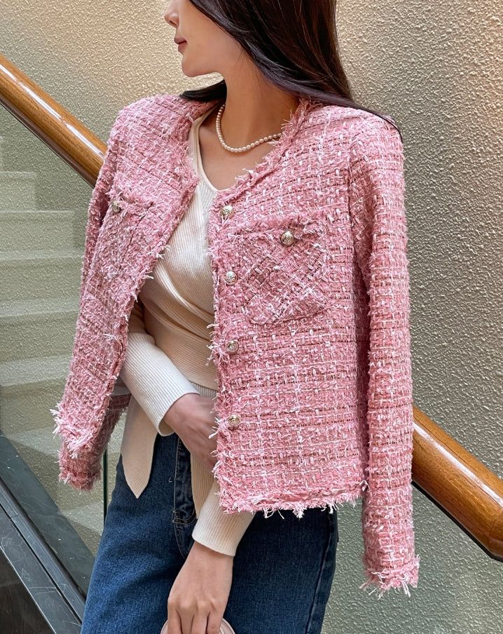 Keaz Surgical Fringe Tweed Jacket