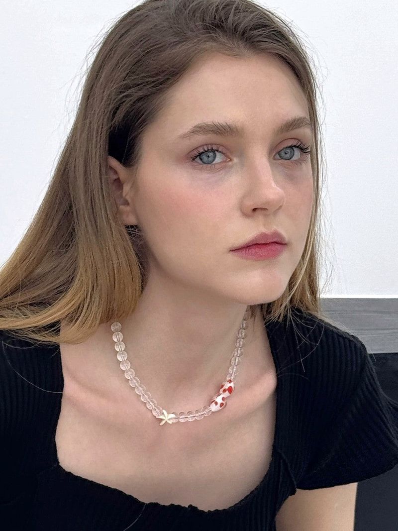 MOIFAIRE(モイフェア)の「SEA HEART NECKLACE / CLEAR(Accessories)」